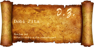 Dobi Zita névjegykártya