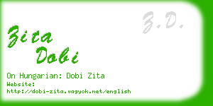 zita dobi business card